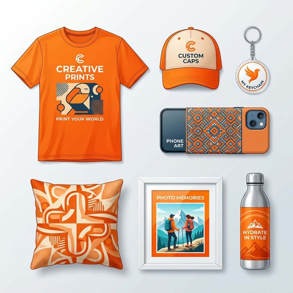 Custom printing products showcase